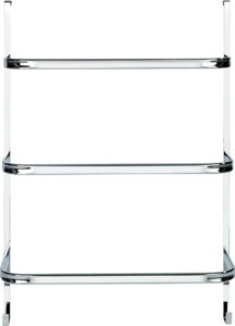 Stříbrný samodržící věšák na ručníky Wenko Towel Holder Chrome