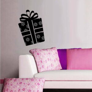 Vánoční samolepka Dáreček Wall Sticker Gift Bonami