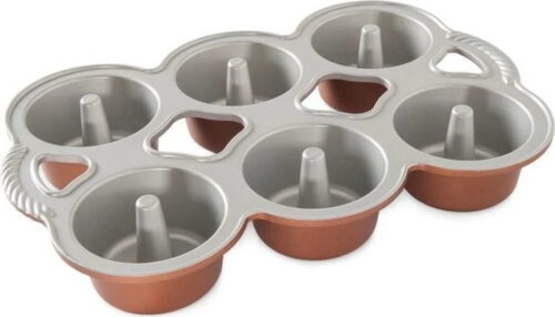 Forma na 6 mini andělských dortíků v měděné barvě Nordic Ware Angel