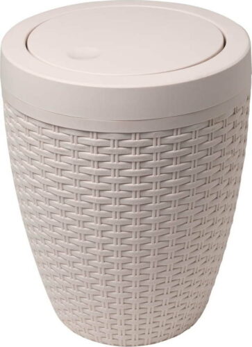 Krémový koupelnový koš Addis Rattan Bath Bin Calico