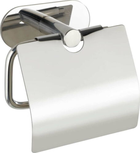Nerezový držák na toaletní papír bez nutnosti vrtání Wenko Turbo-Loc® Orea Shine Cover WENKO