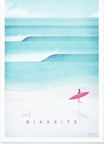 Plakát Travelposter Biarritz