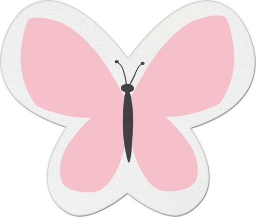 Růžový dětský polštářek s příměsí bavlny Apolena Pillow Toy Butterfly