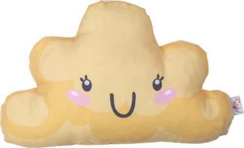 Žlutý dětský polštářek s příměsí bavlny Mike & Co. NEW YORK Pillow Toy Hurro