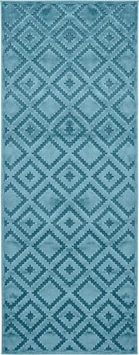 Modrý běhoun z viskózy Mint Rugs Iris